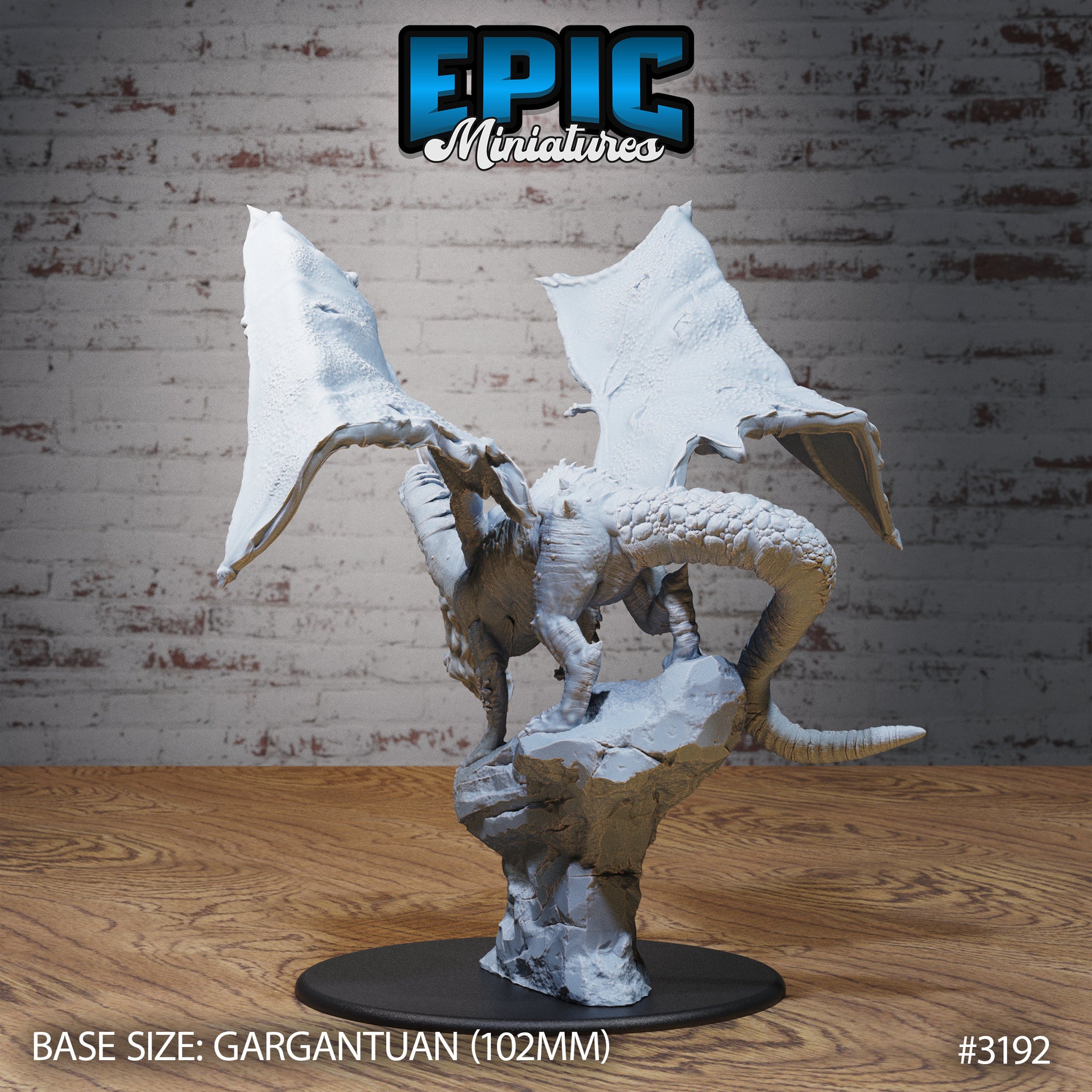 Shadow Dragon- Epic Miniatures | 28mm | 32mm | PC | Black | Ancient | Gargantuan | Night