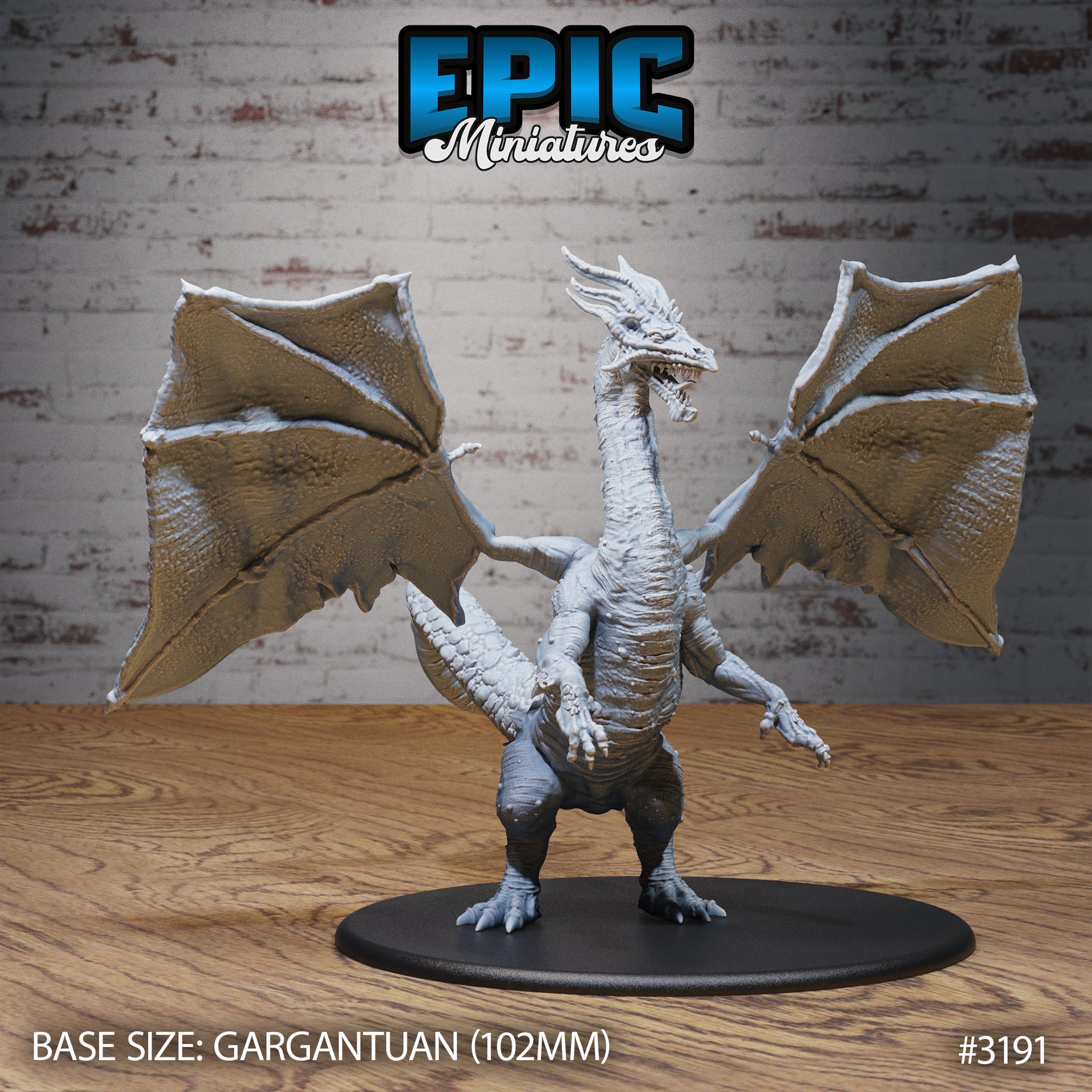 Shadow Dragon- Epic Miniatures | 28mm | 32mm | PC | Black | Ancient | Gargantuan | Night