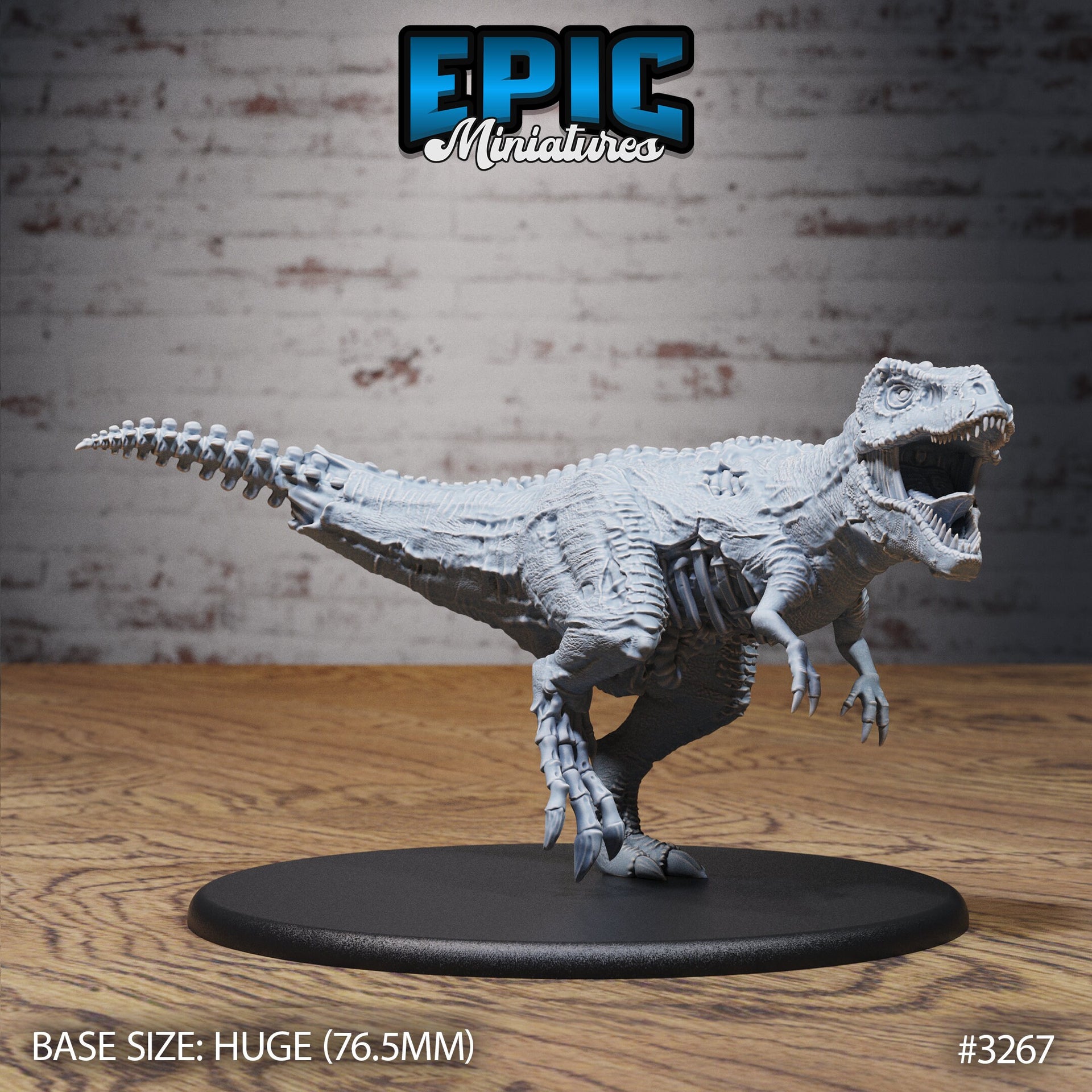 Zombie T-Rex - Epic Miniatures | 32mm | Pirate Scourge | Hue | Dinosaur | Undead | Tyrannosaurus