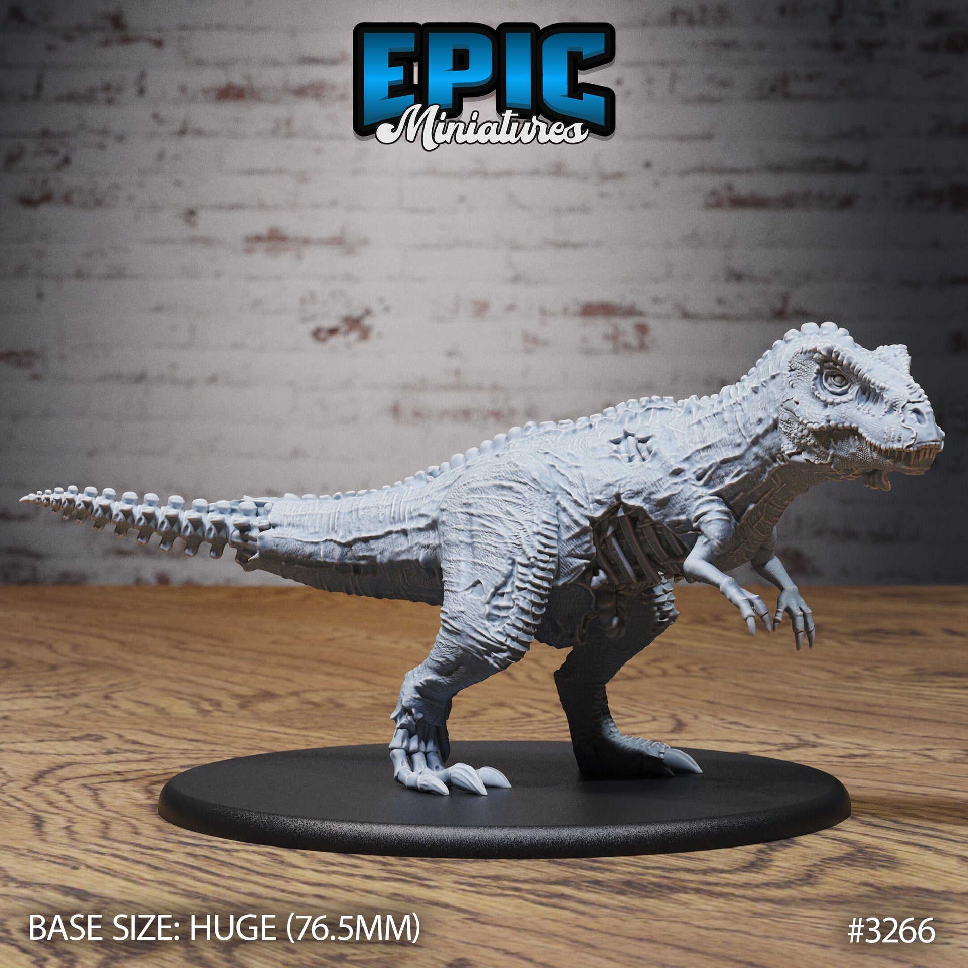 Zombie T-Rex - Epic Miniatures | 32mm | Pirate Scourge | Hue | Dinosaur | Undead | Tyrannosaurus