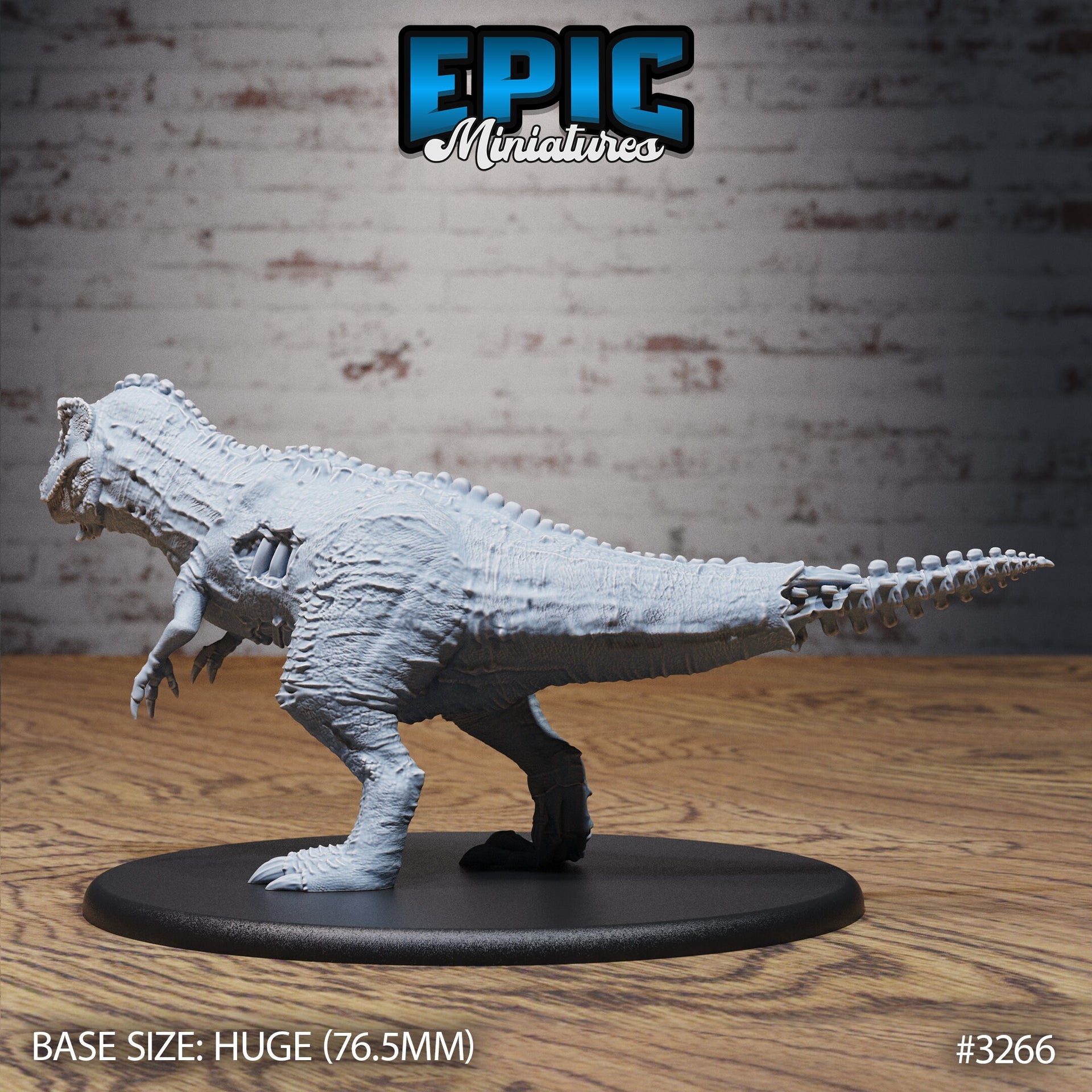 Zombie T-Rex - Epic Miniatures | 32mm | Pirate Scourge | Hue | Dinosaur | Undead | Tyrannosaurus