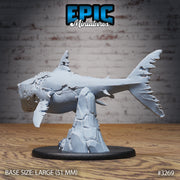 Zombie Shark- Epic Miniatures | 32mm | Pirate Scourge | Prehistoric| Undead | Megalodon