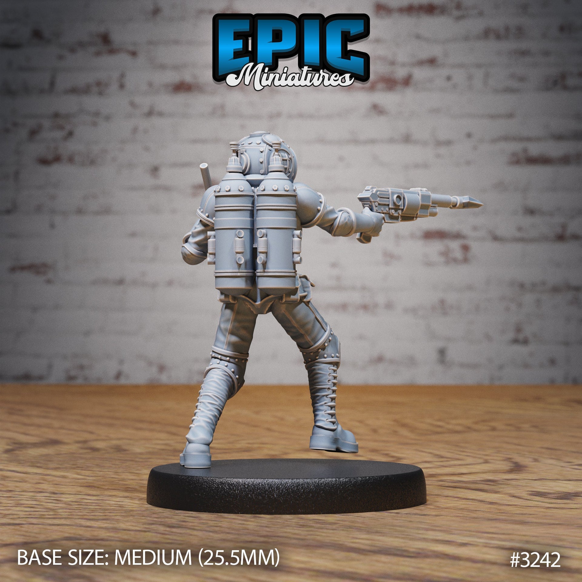 Pressure Diver - Epic Miniatures | Steam Inventions | 28mm | 32mm | Steampunk | Deep Sea | Sailor