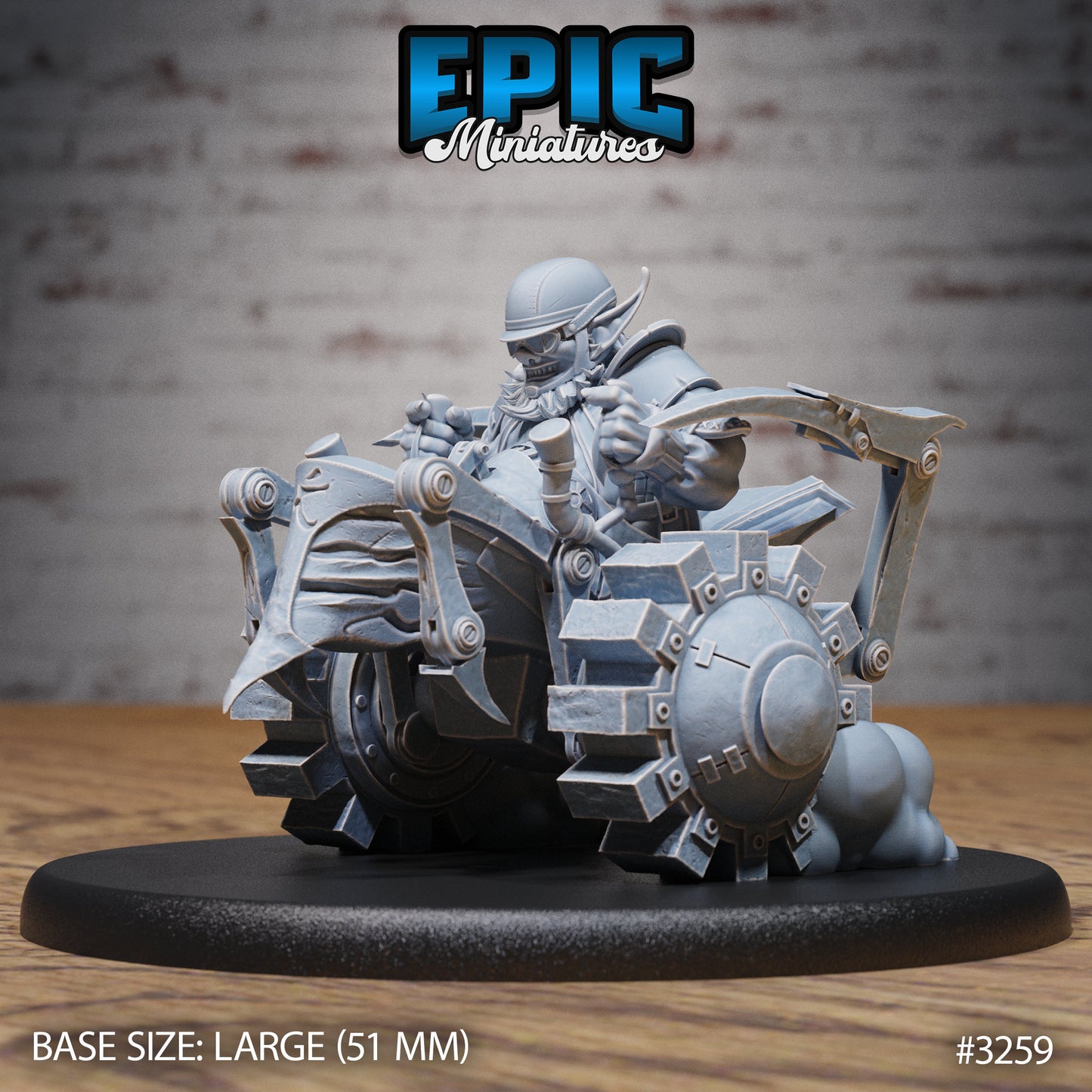 Wheelchair Goblin - Epic Miniatures | Steam Inventions | 28mm | 32mm | Steampunk | Warlord | Racer | Boss