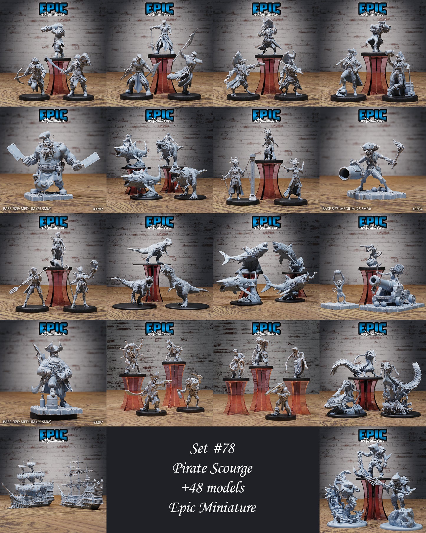 Hammerhead Shark Folk - Epic Miniatures | 32mm | Sinister Harbor | Fighter | Warrior | Sham,,an