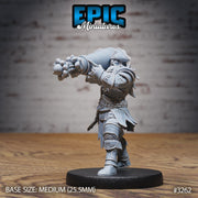 Cursed Captain - Epic Miniatures | 32mm | Pirate Scourge |Commander | General | Cannon | Anchor | Treasure