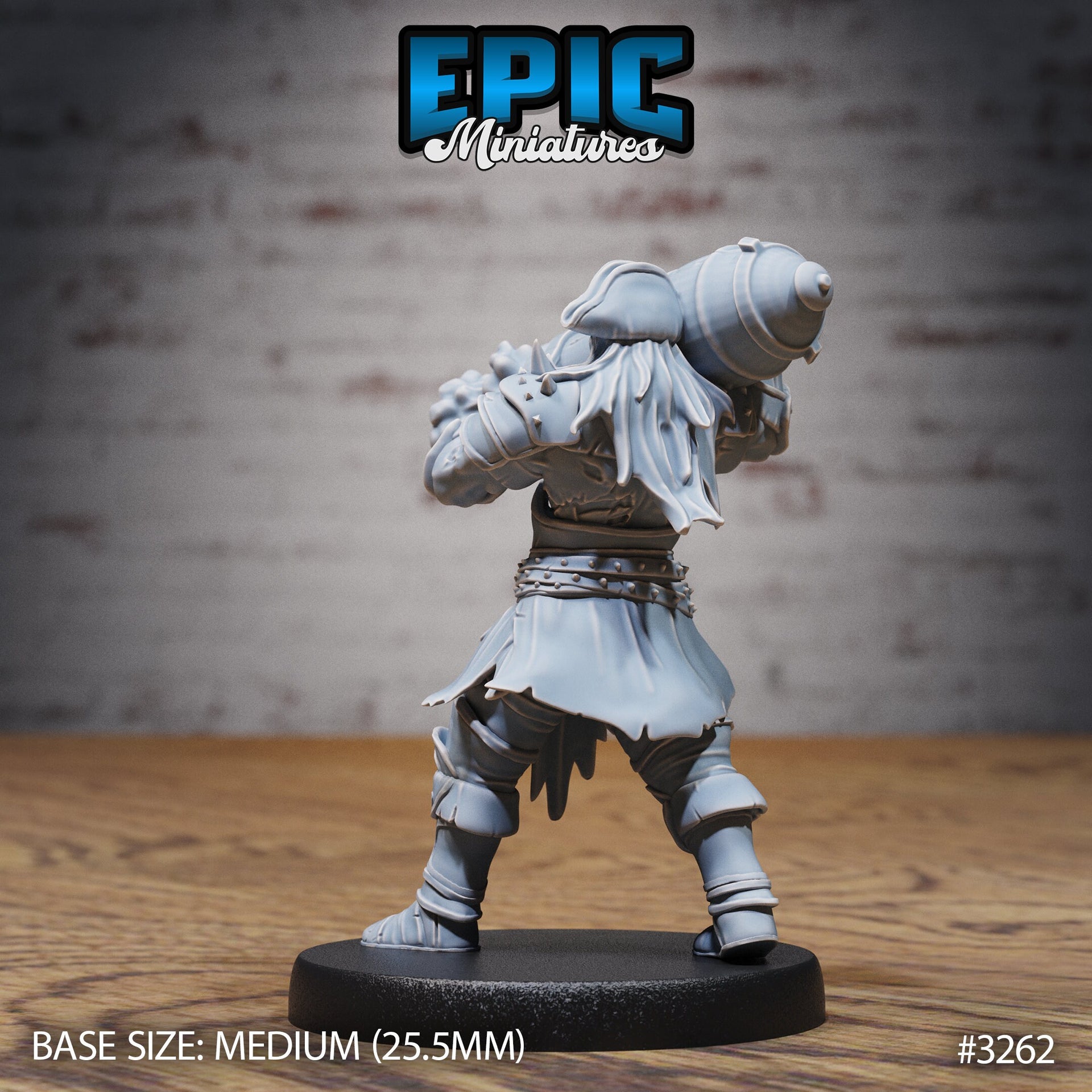 Cursed Captain - Epic Miniatures | 32mm | Pirate Scourge |Commander | General | Cannon | Anchor | Treasure