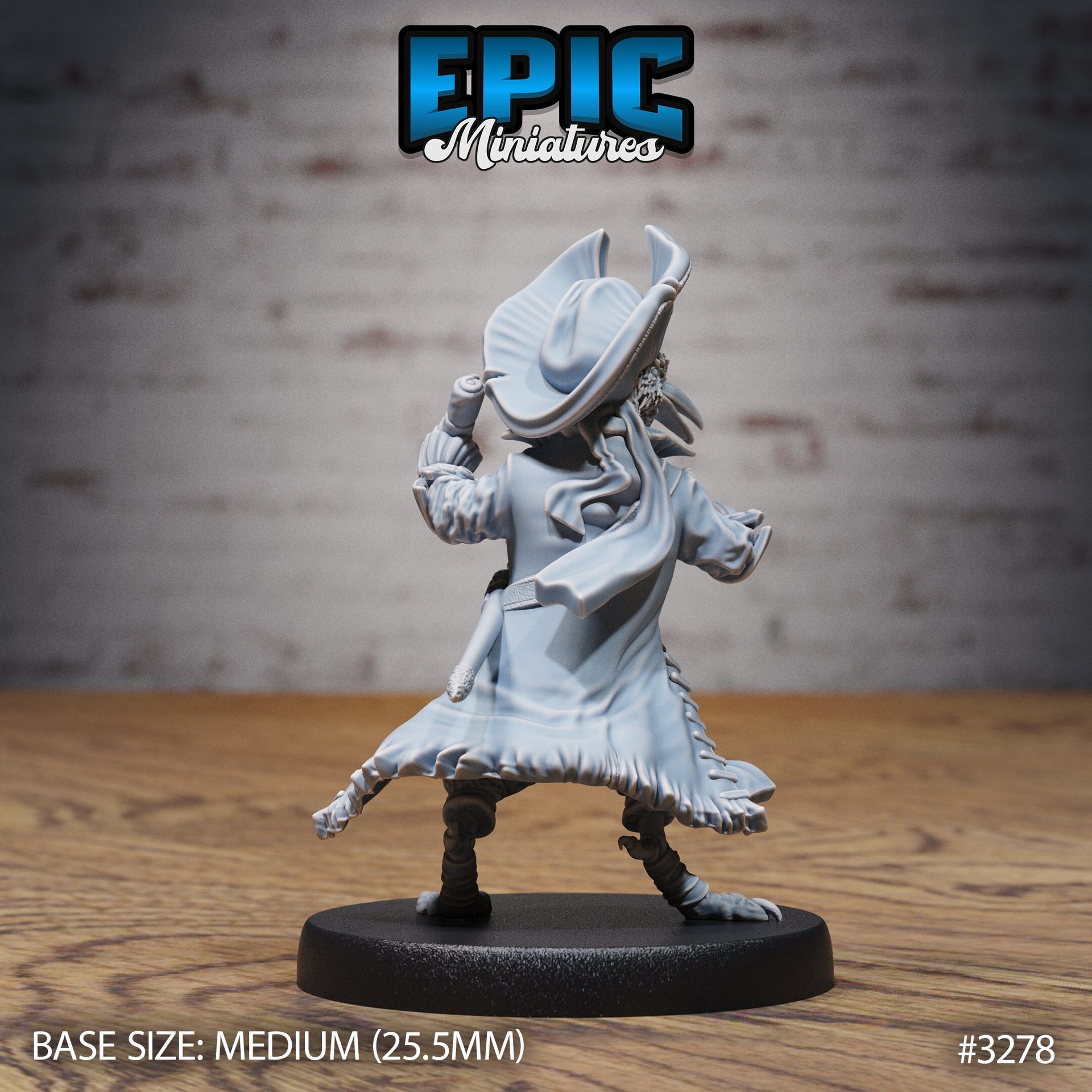 Crow Folk Pirate - Epic Miniatures | 32mm | Pirate Scourge | Captain | Swashbuckler | Rogue | Bandit