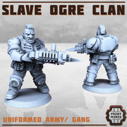 Slave Ogre Clan- Print Minis | Sci Fi | Light Infantry | Imperial | 28mm Heroic | Guard | General | Armor