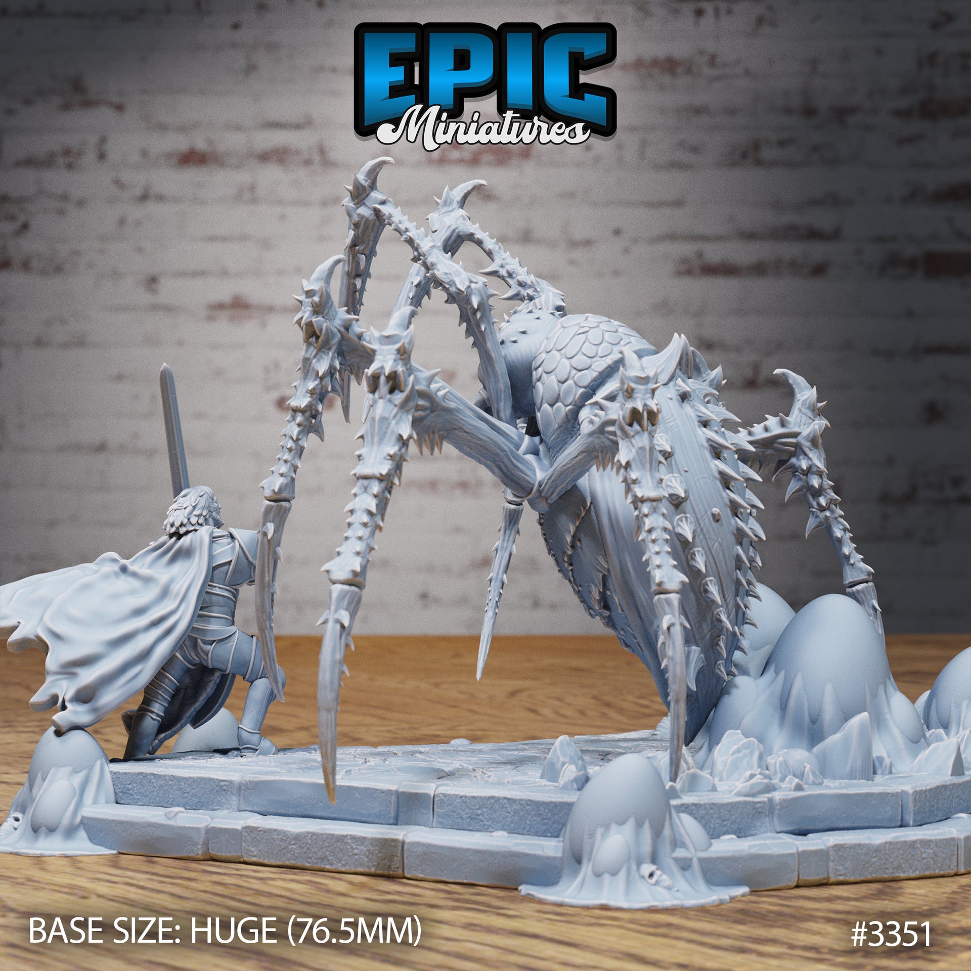 Giant Jungle Spider - Epic Miniatures | 32mm | Insectoid Jungle | Diorama | Demon
