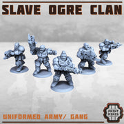 Slave Ogre Clan- Print Minis | Sci Fi | Light Infantry | Imperial | 28mm Heroic | Guard | General | Armor