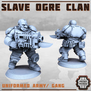 Slave Ogre Clan- Print Minis | Sci Fi | Light Infantry | Imperial | 28mm Heroic | Guard | General | Armor