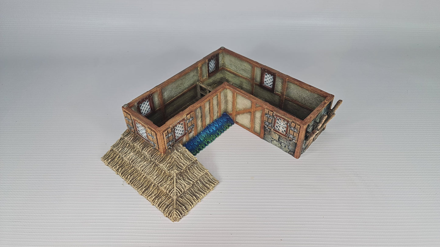 Bell Tower Farm - 3DP4U Medieval Town | Miniature | Wargaming | Roleplaying Games | 32mm | Tavern | Playable | Filament | 3d printed