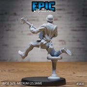 Undead Saloon Musician - Epic Miniatures | 28mm | 32mm | Fantasy Wild West | Cowboy | Skeleton | Zombie | Piano | Banjo | harmonica