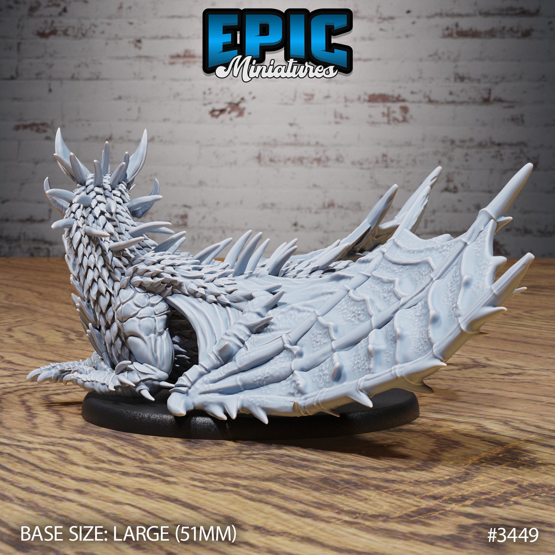 Cactus Dragon - Epic Miniatures | 28mm | 32mm | Fantasy Wild West | Thorn | Spiked | Green | Desert