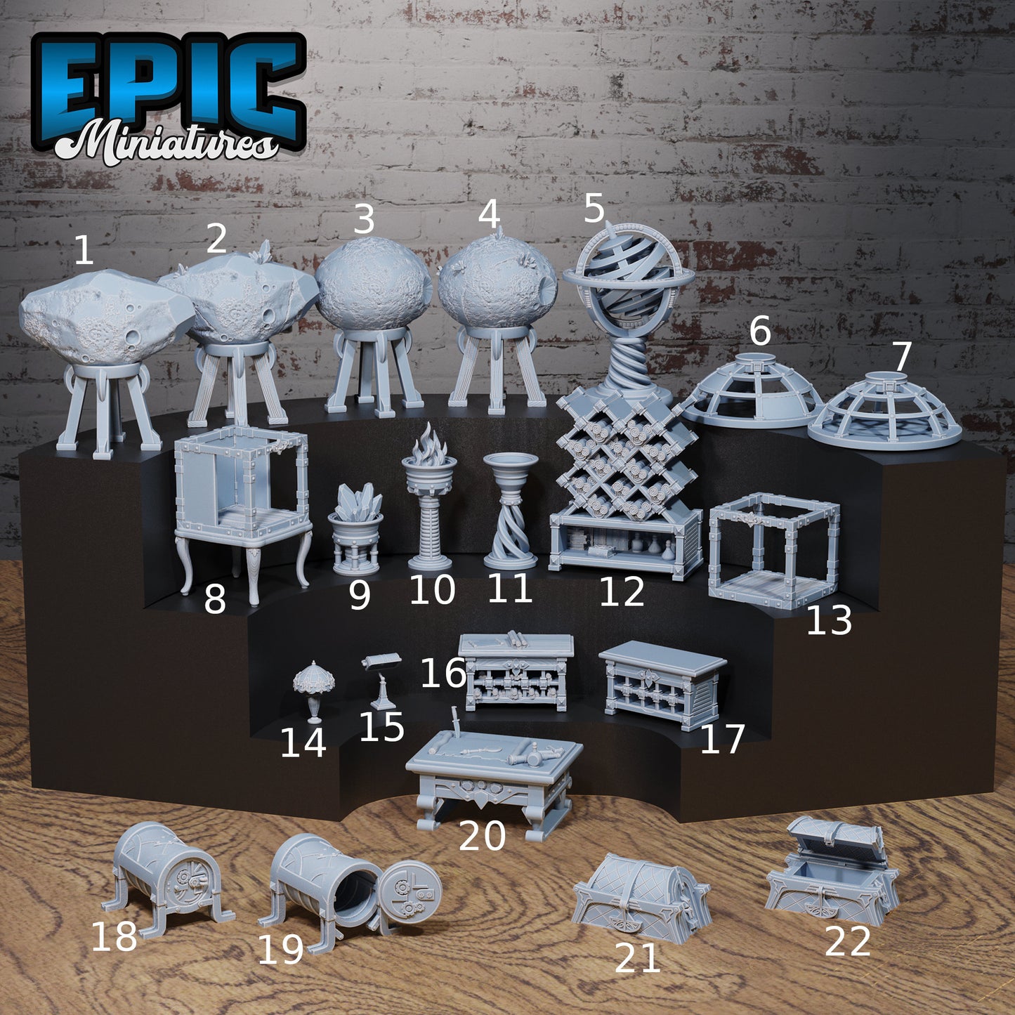 Airship Scatter Terrain- Epic Miniatures | 28mm | 32mm | Space | Fantasy | Steampunk