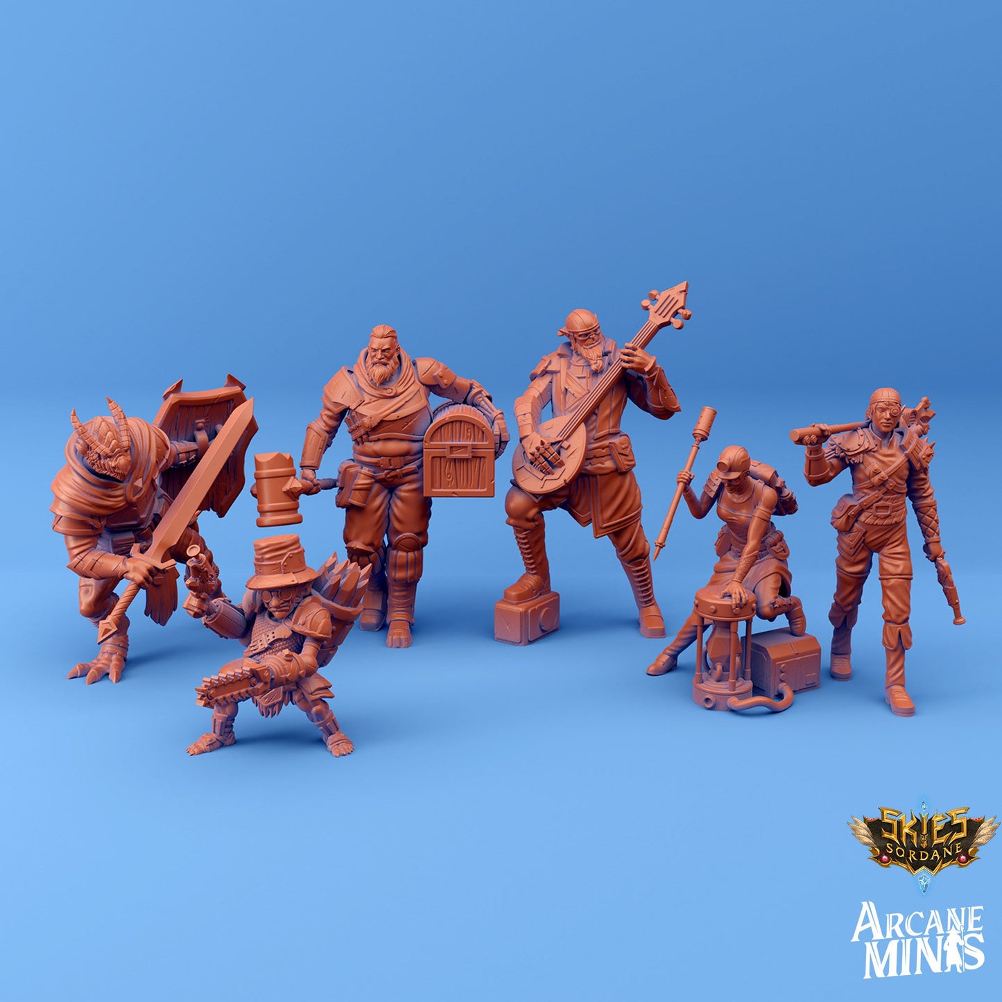 Human Barbarian - Arcane Minis | 32mm | Scrapper Pirate | Soldier | Bandit | Mercenary | Bruiser | Fighter
