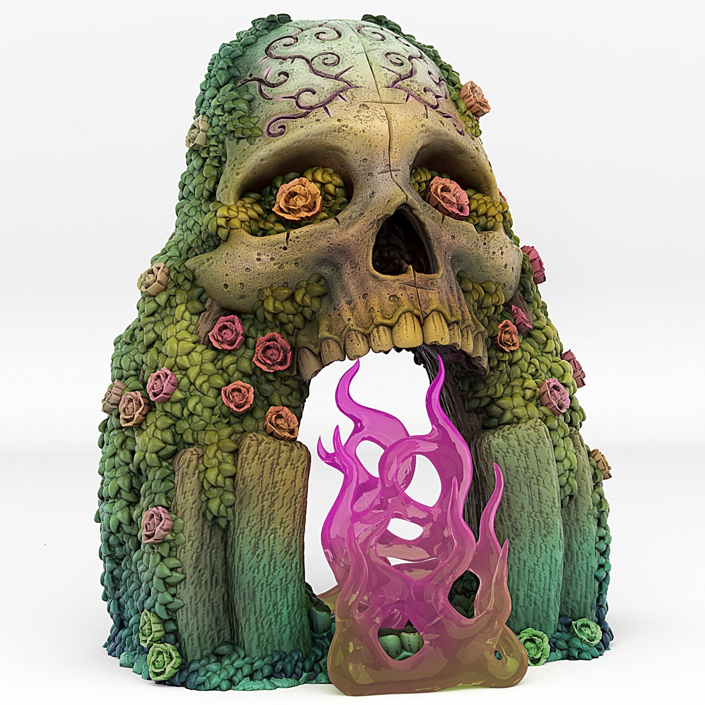 Cadavera Portal and Effect - Print Your Monsters, Fantastic Portals | 32mm | Ancient | Day of the Dead | Transparent | Skull