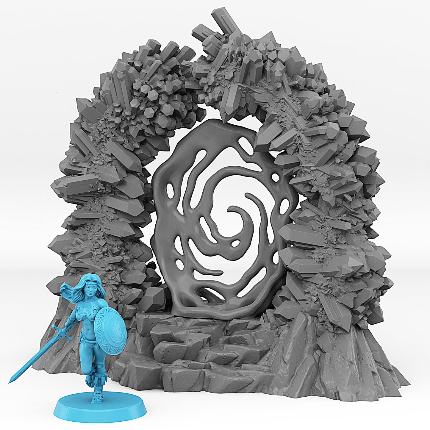 Crystal Portal With Its Nebular Effect - Print Your Monsters, Fantastic Portals | 32mm | Gemstone | Teleporter