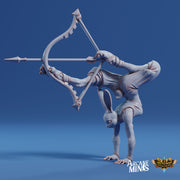 Warrel Acrobat - Arcane Minis | 32mm | Cirque du Sordane | Performer | Circus | Rogue | Rabbit Folk