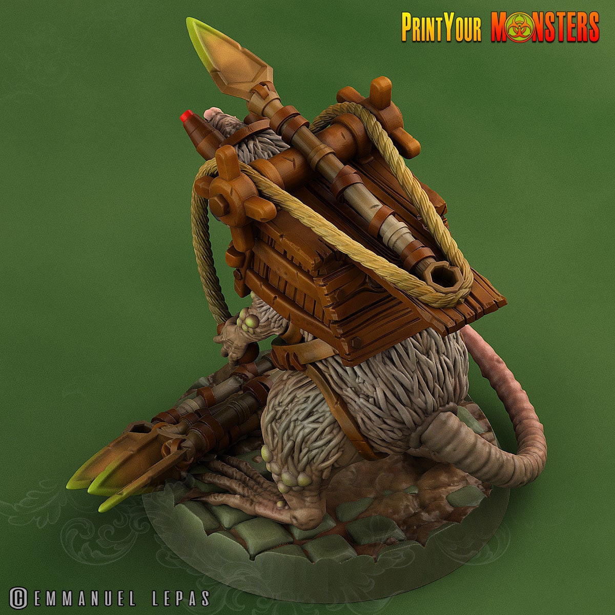 Skirmisher Rats - Print Your Monsters | Toxic | Rat Dominion| 32mm | Crossbow | Grenade | Catapult | Scout | Sniper \\ Artillery