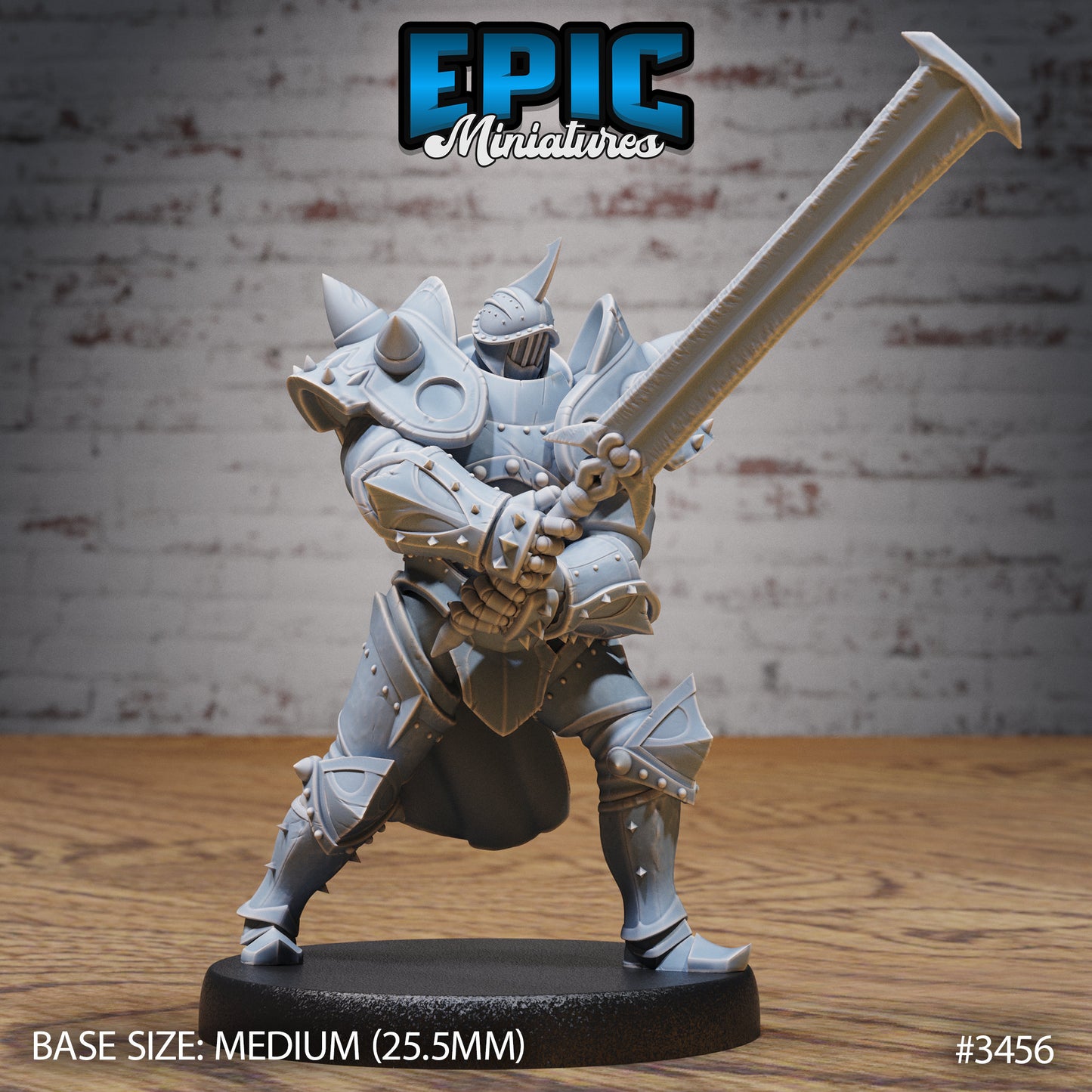 Heart Knight - Epic Miniatures | Ninth Age | 32mm | Chivalry Garden | Cavalry | Fighter | Guard | Soldier | Army