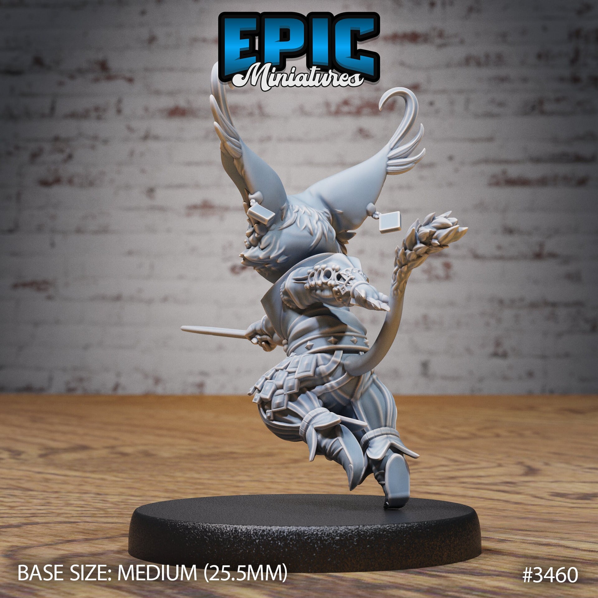 Gallant Cat - Epic Miniatures | Ninth Age | 32mm | Chivalry Garden | Cavalry | Fighter | Tabaxi | Rogue | Bandit | Thief | Catfolk