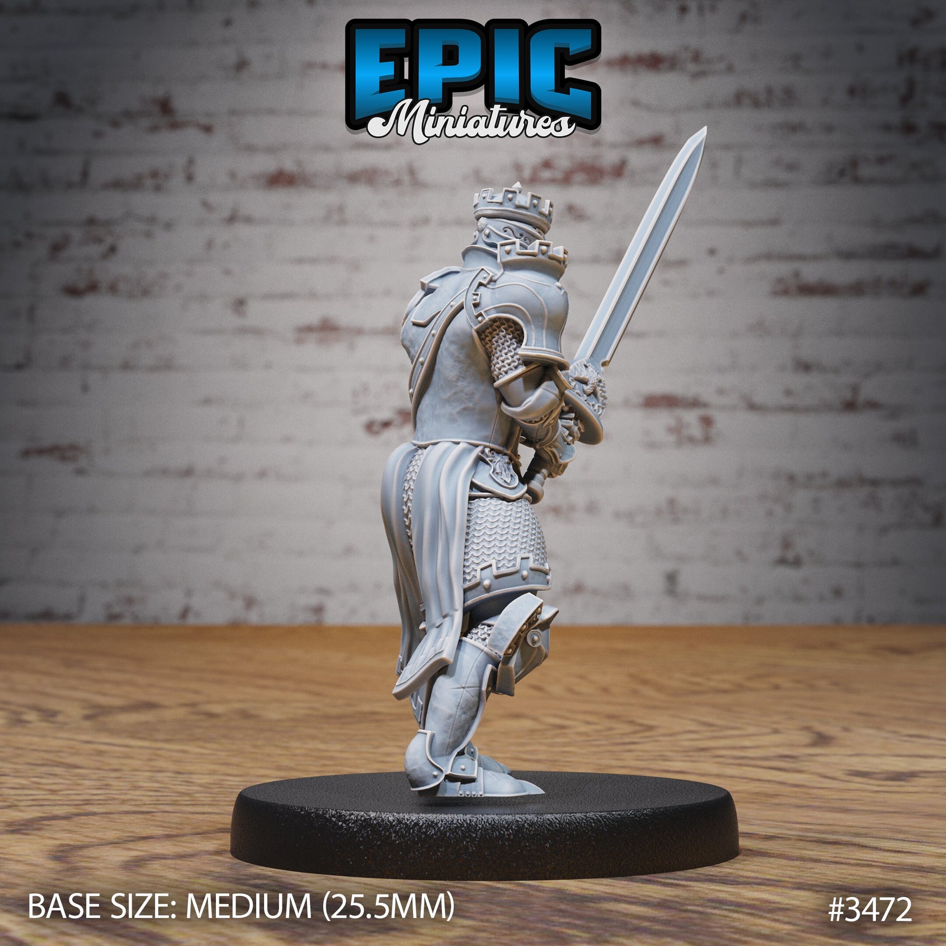 Tower Knight - Epic Miniatures | Ninth Age | 32mm | Chivalry Garden | Cavalry | Fighter | Guard | Royal | King