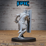Tower Knight - Epic Miniatures | Ninth Age | 32mm | Chivalry Garden | Cavalry | Fighter | Guard | Royal | King