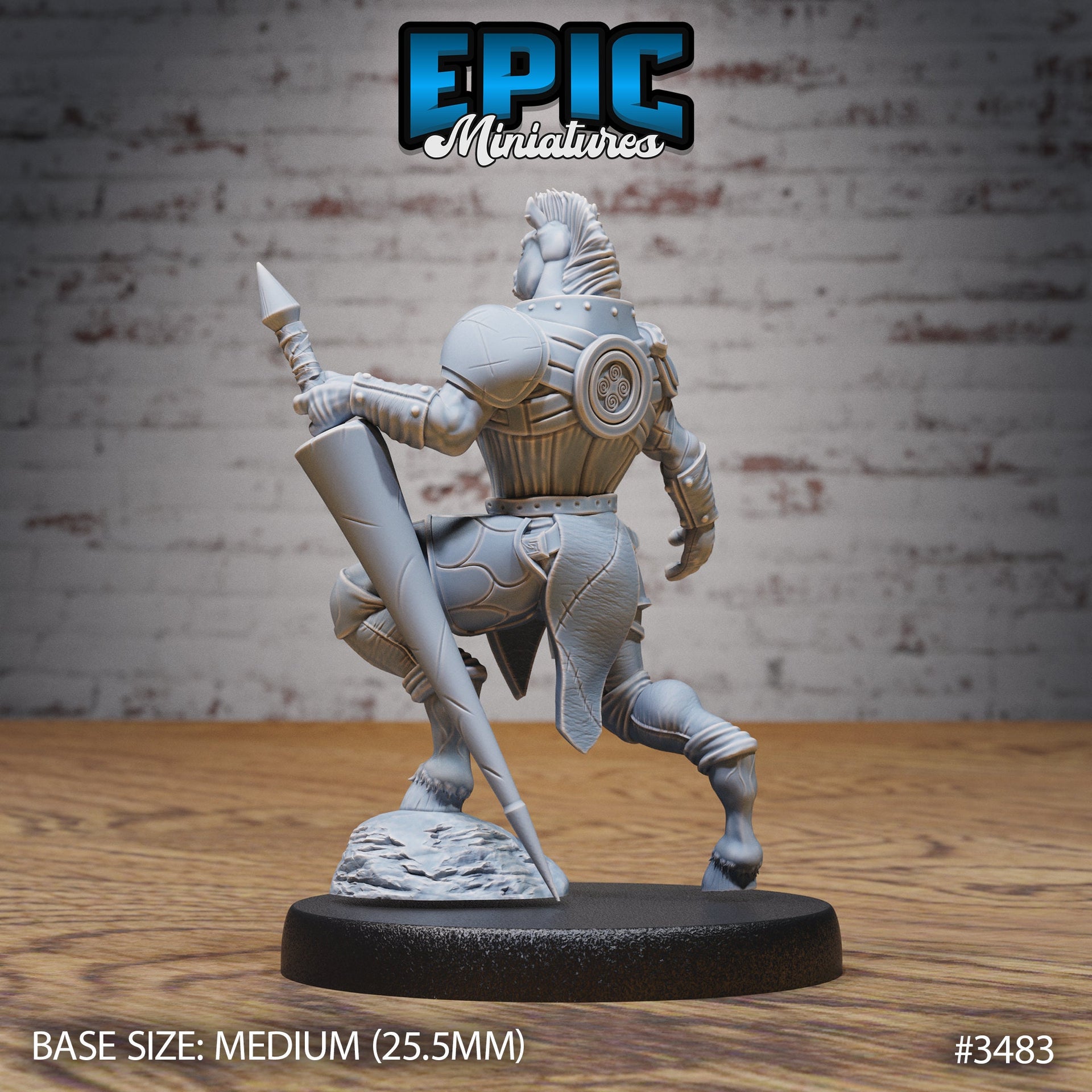 Horse Folk Knight - Epic Miniatures | Ninth Age | 32mm | Chivalry Garden | Fighter | Guard | Soldier