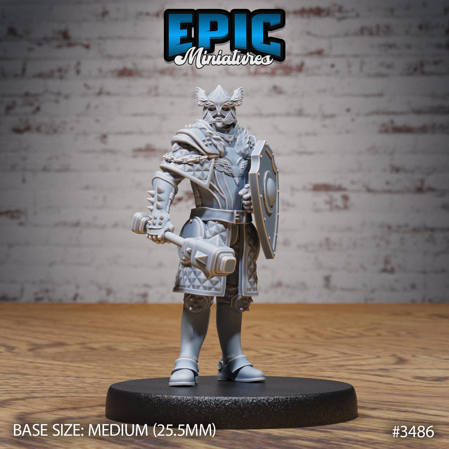 Knight Sit Rollant - Epic Miniatures | Ninth Age | 32mm | Chivalry Garden | Fighter | General | Captain | Commander
