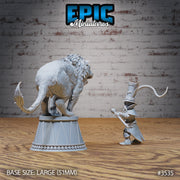 Halfling Animal Tamer - Epic Miniatures | Ninth Age | 32mm | Nightsky Carnival | Circus | Ringmaster | Lion | Whip