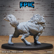 Guardian Fu Dog - Epic Miniatures | Ninth Age | 32mm |Iron Fist Tournament | Chinese Guardian Lion | Fire breathing