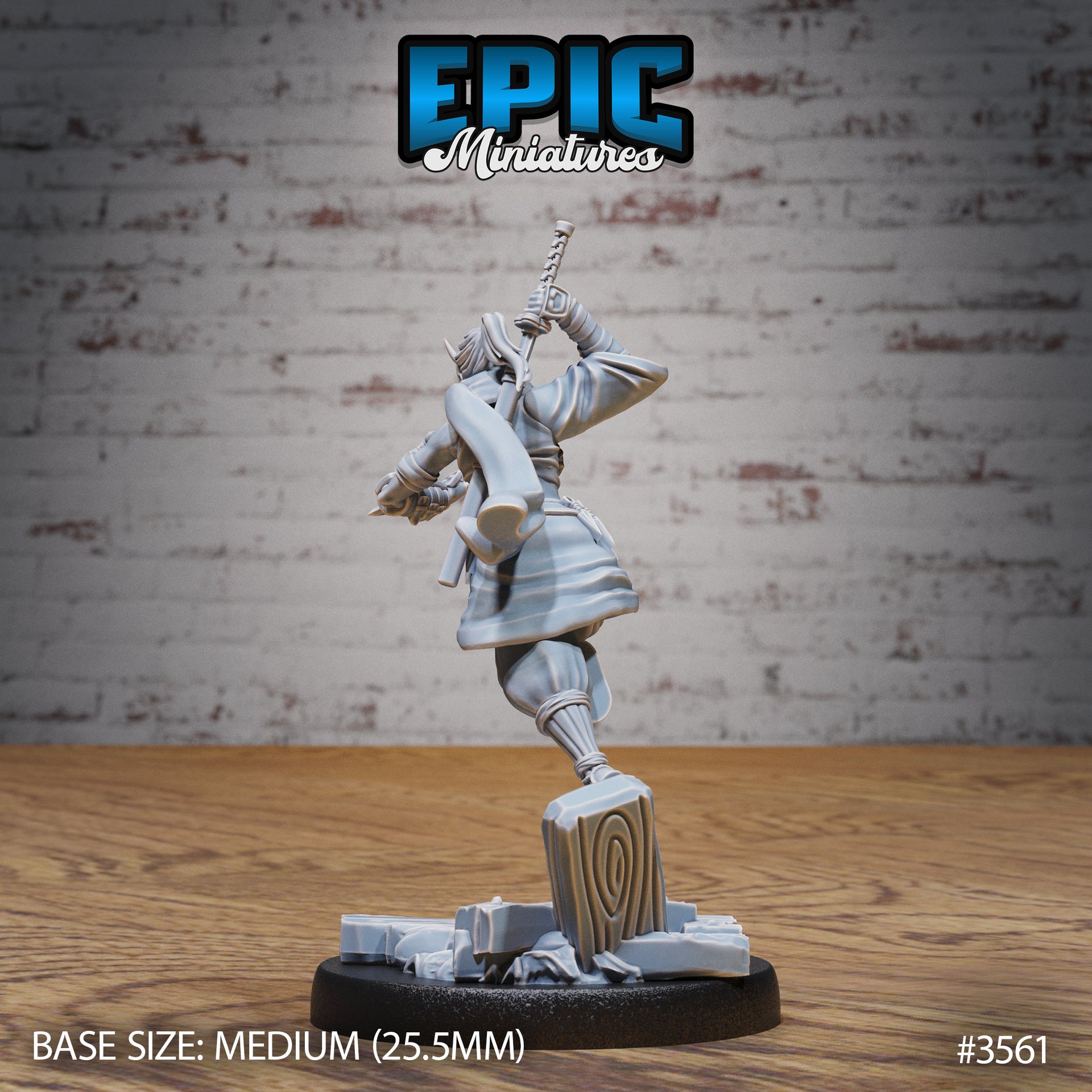 Dark Kunoichi - Epic Miniatures | Ninth Age | 32mm |Iron Fist Tournament | Ninja | Rogue | Assassin