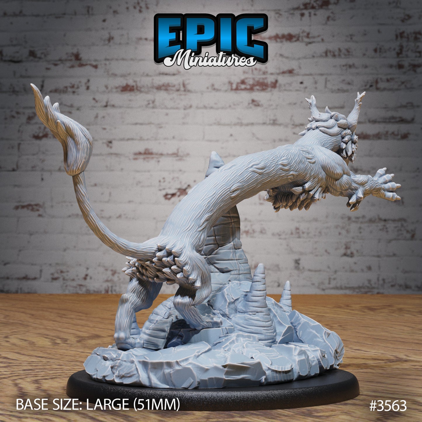 Long Cat Dragon - Epic Miniatures | Ninth Age | 32mm |Iron Fist Tournament | Sepenmt | Snake