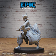 Kitsune Spirit Warrior - Epic Miniatures | Ninth Age | 32mm |Iron Fist Tournament | Swordsman | Monk | Fox