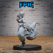 Kitsune Spirit Warrior - Epic Miniatures | Ninth Age | 32mm |Iron Fist Tournament | Swordsman | Monk | Fox