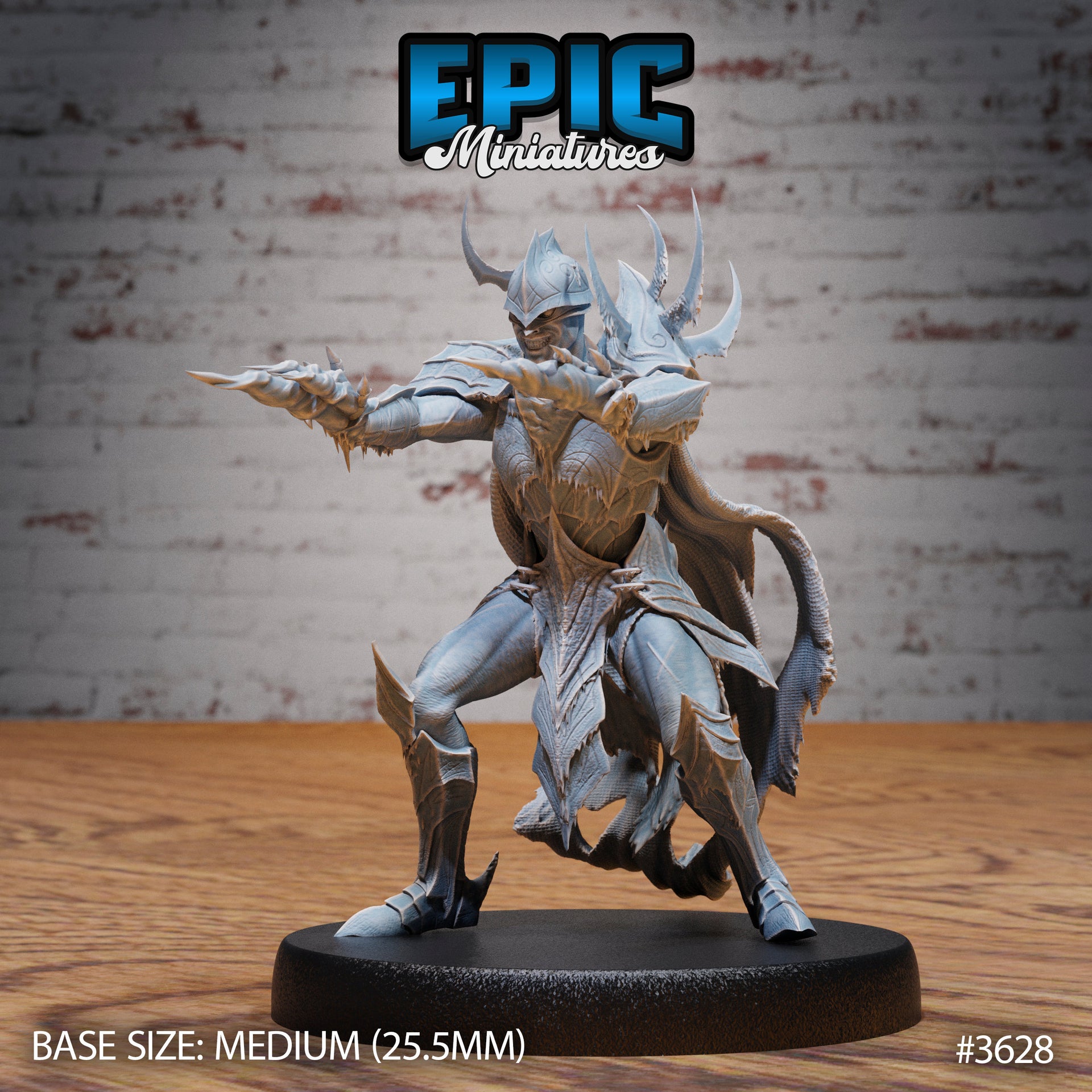 Frost Demon Knight - Epic Miniatures | 32mm | Ice Age Madness | Fighter | Warrior | Lich | Paladin