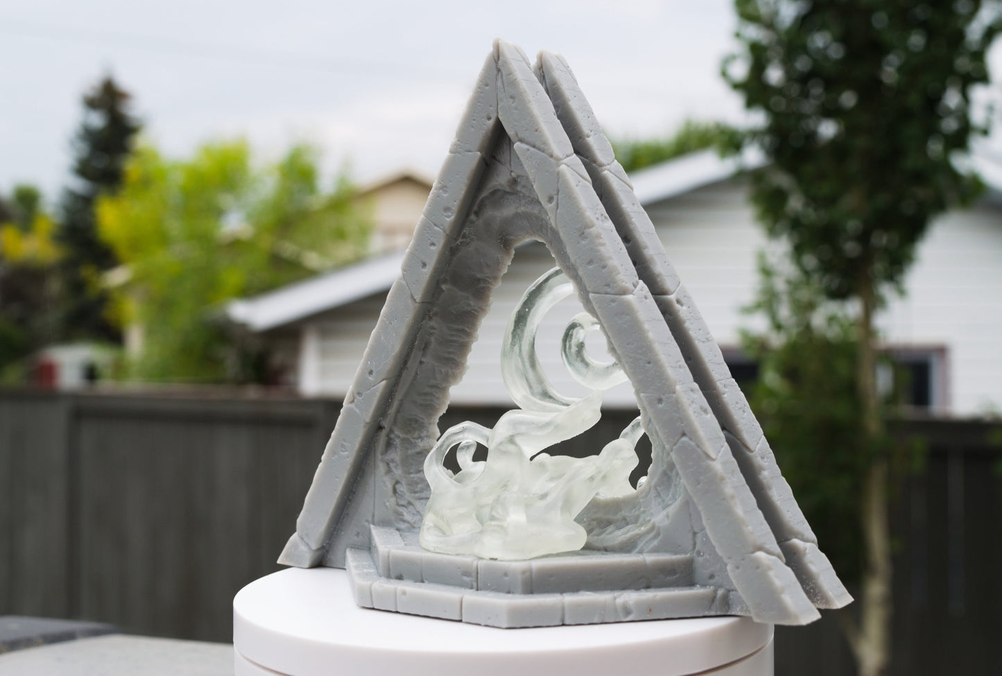 Alien Pyramid Portal and Effect - Print Your Monsters, Fantastic Portals | 32mm | Ancient | Temple | Stone | Crystal