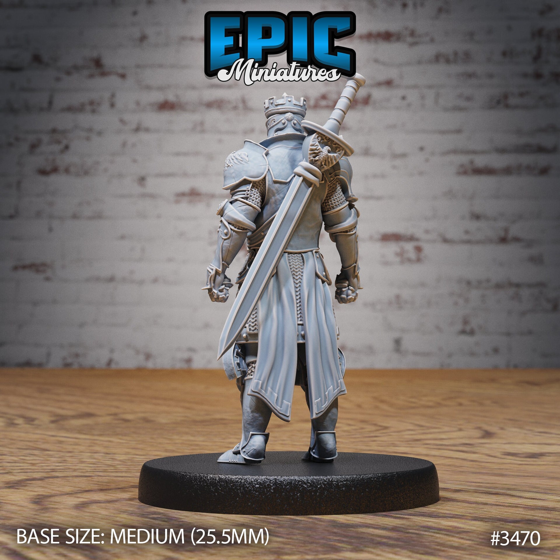 Tower Knight - Epic Miniatures | Ninth Age | 32mm | Chivalry Garden | Cavalry | Fighter | Guard | Royal | King