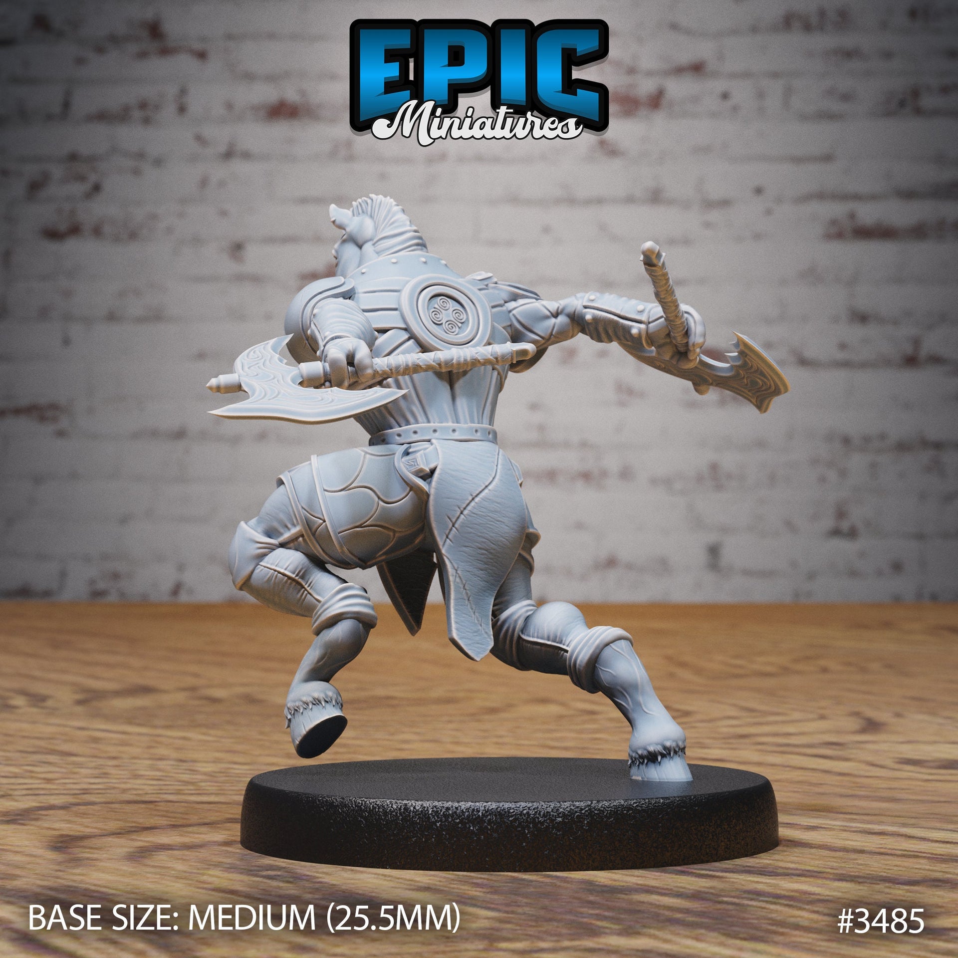 Horse Folk Knight - Epic Miniatures | Ninth Age | 32mm | Chivalry Garden | Fighter | Guard | Soldier