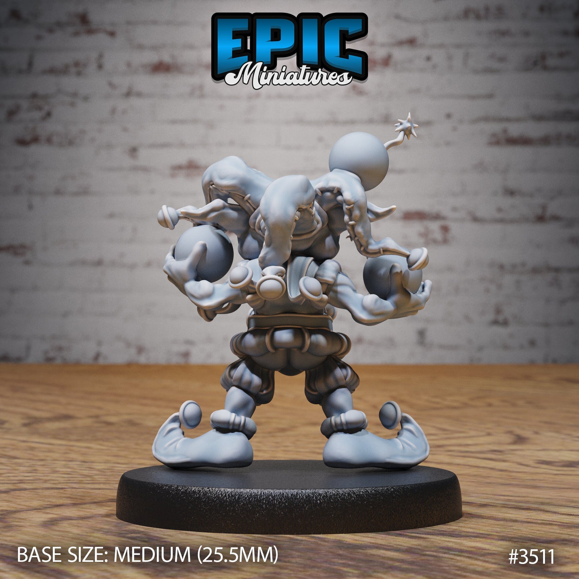 Goblin Clown - Epic Miniatures | Ninth Age | 32mm | Nightsky Carnival | Circus | Big Top | Trickster | Jester