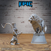 Halfling Animal Tamer - Epic Miniatures | Ninth Age | 32mm | Nightsky Carnival | Circus | Ringmaster | Lion | Whip