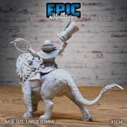 Halfling Animal Tamer - Epic Miniatures | Ninth Age | 32mm | Nightsky Carnival | Circus | Ringmaster | Lion | Whip