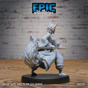 Kitsune Spirit Warrior - Epic Miniatures | Ninth Age | 32mm |Iron Fist Tournament | Swordsman | Monk | Fox