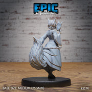 Kitsune Spirit Warrior - Epic Miniatures | Ninth Age | 32mm |Iron Fist Tournament | Swordsman | Monk | Fox