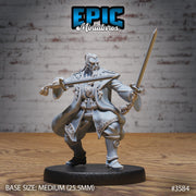 Blade Master - Epic Miniatures | Ninth Age | 32mm |Iron Fist Tournament | Martial Artist | Fighter | Samurai | Royal