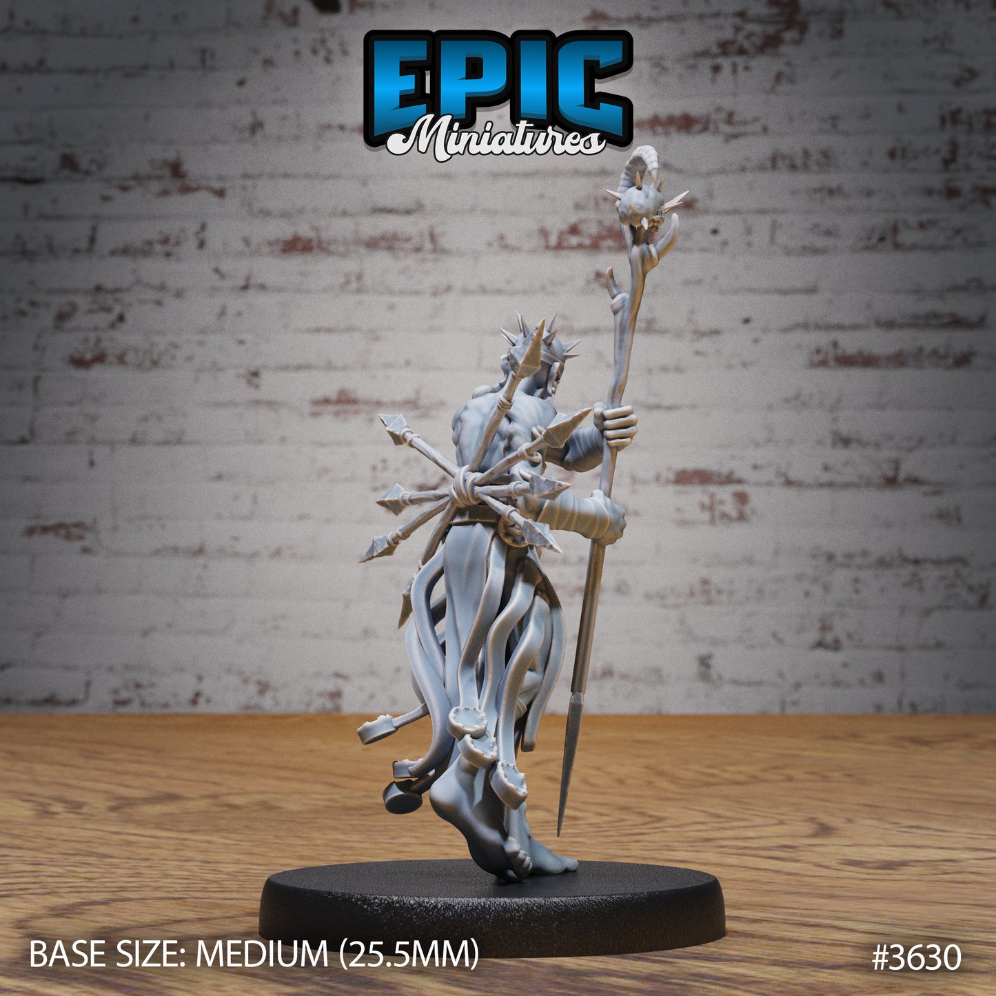 Old Heretic - Epic Miniatures | 32mm | Ice Age Madness | Necromancer | Warlock | Sorcerer | Chaos