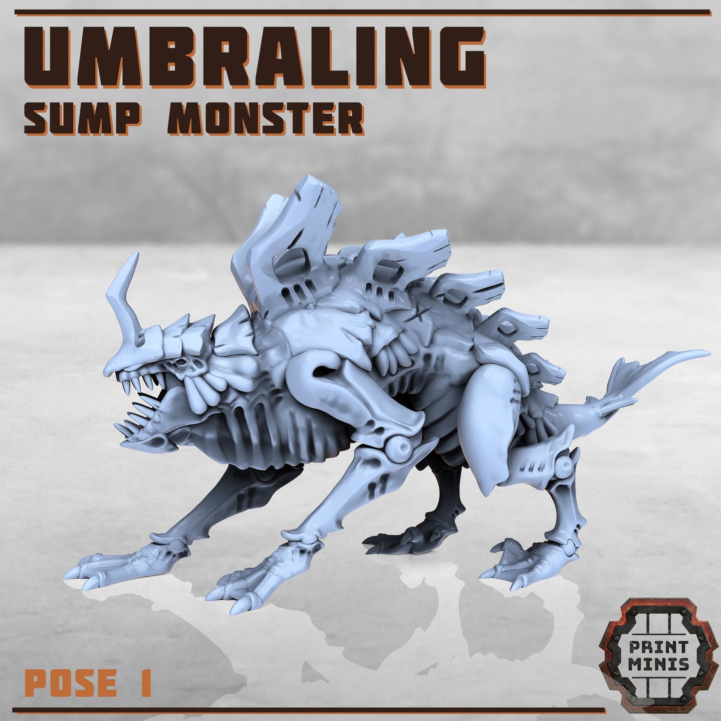 Sump Monster - Print Minis | Sci Fi | 28mm Heroic | Demon | Alien | Space Bug