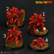Ruby Minions, Print Your Monsters | 32mm | Elemental | Crystal | Gem | Golem